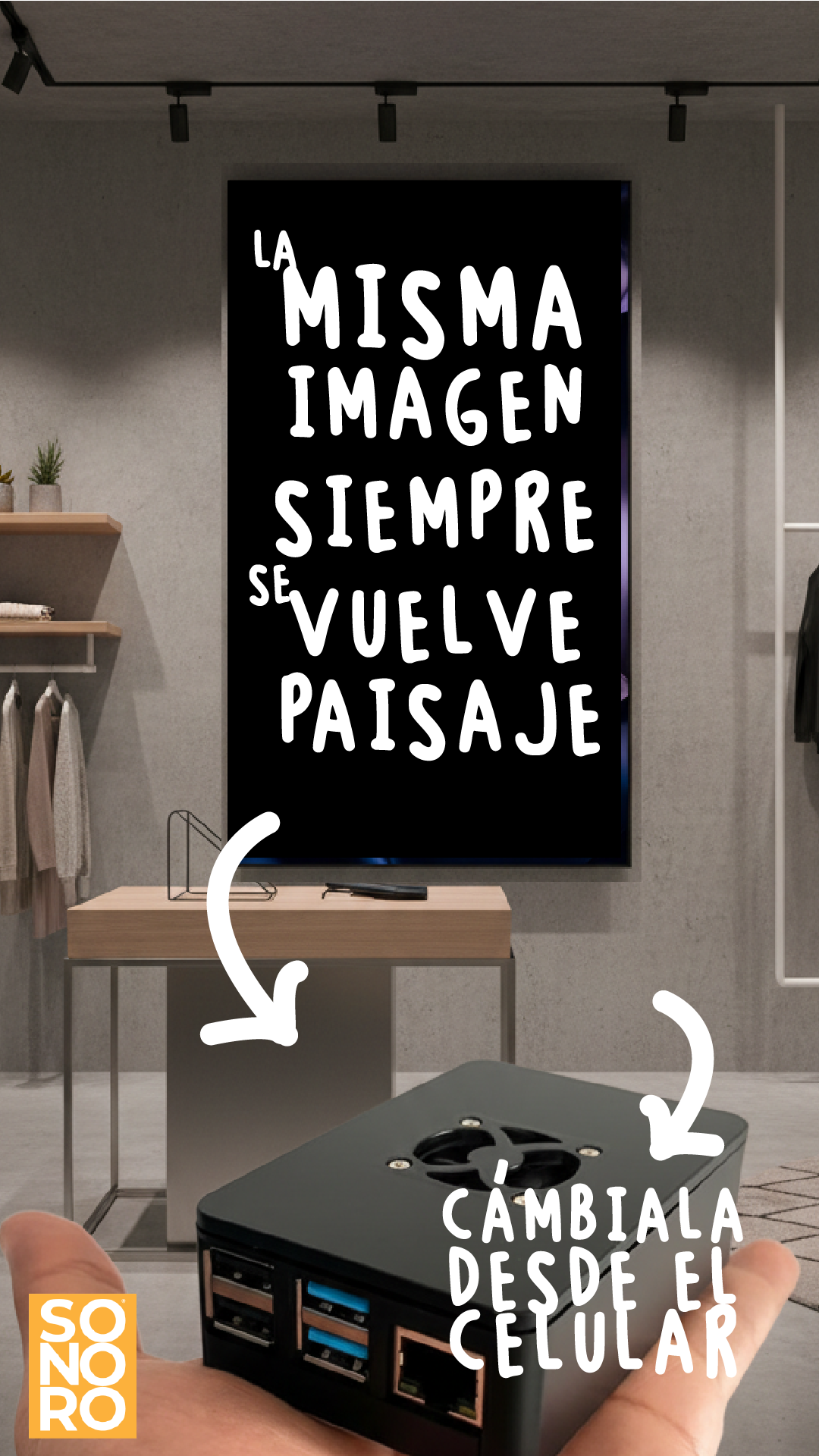 Señora, póngame el partido — que no se vayan los clientes